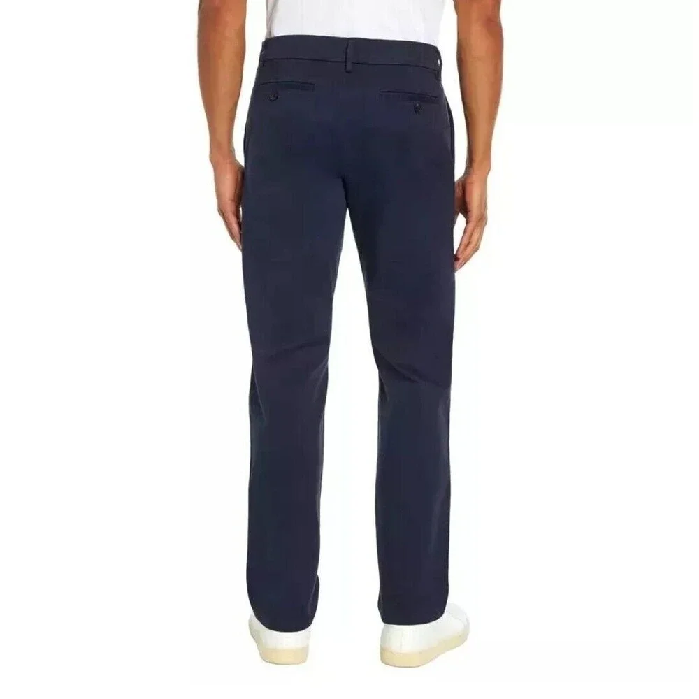 Banana Republic Men’s Cotton Chino Pant 36x30 Blue Slim Straight Fit